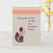 肝移植手術用カード カード (黄色い花)