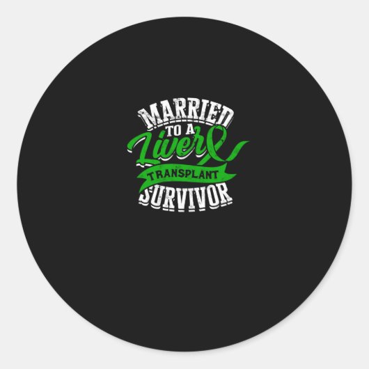 肝移植結婚した生存者へ – 臓器 ラウンドシール (正面)