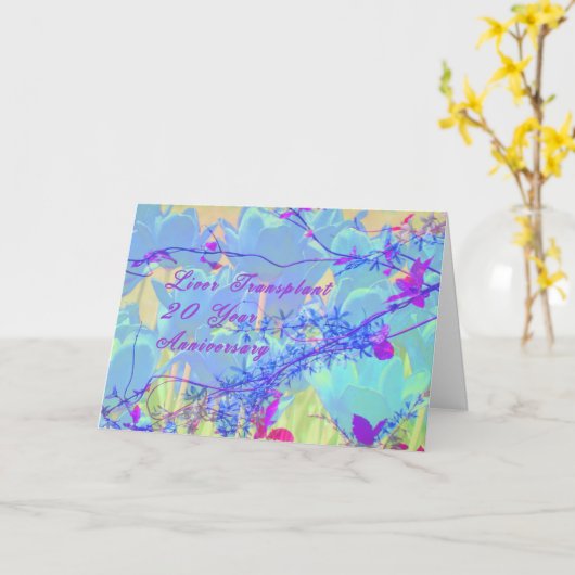肝移植20年 カード (黄色い花)