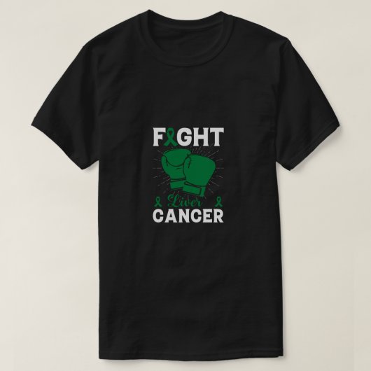肝臓がんと闘う Tシャツ (デザイン正面)