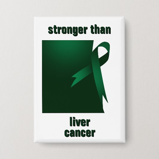 肝臓がんボタンよりも強い 缶バッジ (正面)