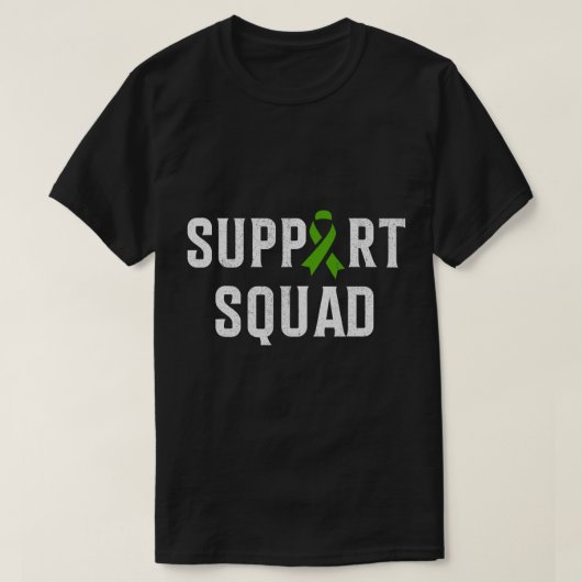 肝臓がん戦士サポート隊 肝臓がんの Tシャツ (デザイン正面)