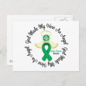 肝臓がん神は私のヒーローを天使にした ポストカード (正面/裏面)