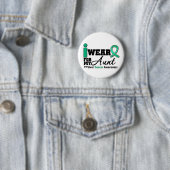 肝臓がん私の衣服エメラルドグリーン私の叔母 缶バッジ (インサイチュ)