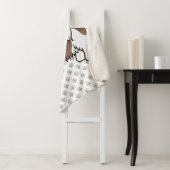 肝臓と白シーズー（犬）かわいい漫画の犬 シェルパブランケット (インサイチュ)