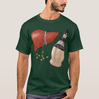 肝臓と豆と素敵なキャンティ Tシャツ