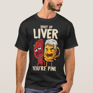 肝臓を閉じてあなたはパンビ素晴らしールを飲おもしろいむ Tシャツ