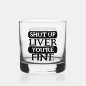 肝臓を閉じなさい素晴らし ウイスキーグラス (裏面)