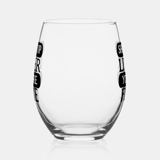 肝臓を閉じなさい素晴らし ステムなしワイングラス (左)