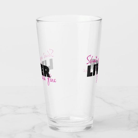 肝臓を閉鎖するあなたはの素晴らし引用文 タンブラーグラス (右)