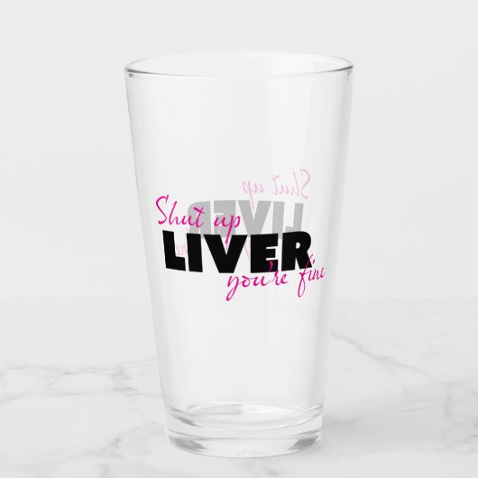 肝臓を閉鎖するあなたはの素晴らし引用文 タンブラーグラス (正面)