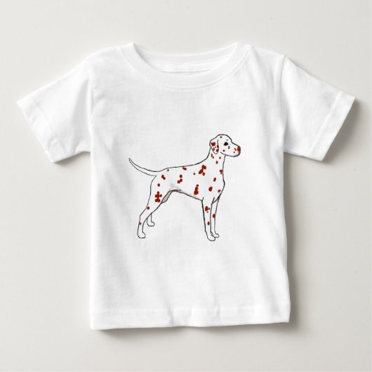 肝臓ダルマチ ベビーTシャツ (正面)