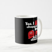 肝臓ドナーYes私は肝臓を切り取られている生きている肝臓 コーヒーマグカップ (正面右)