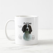 肝臓ブリタニースパニエル犬史 コーヒーマグカップ (左)