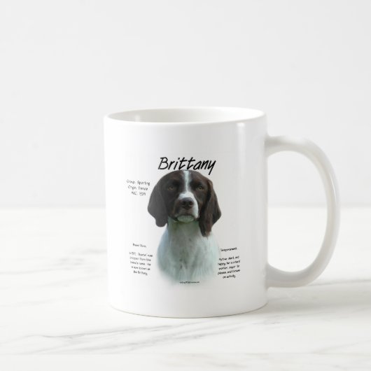 肝臓ブリタニースパニエル犬史 コーヒーマグカップ (右)