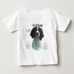 肝臓ブリタニースパニエル犬史 ベビーTシャツ