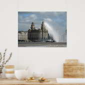 肝臓建物リバプールポスター ポスター (キッチン)