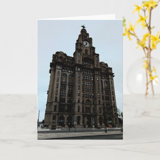 肝臓建物 カード (黄色い花)