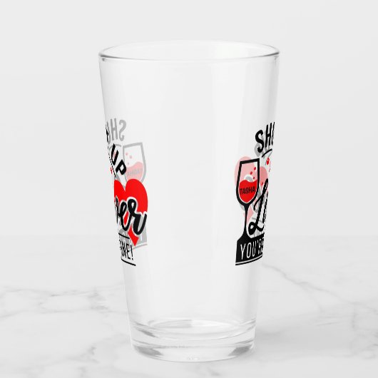 肝臓引用文 パーソナライズされた タンブラーグラス (左)