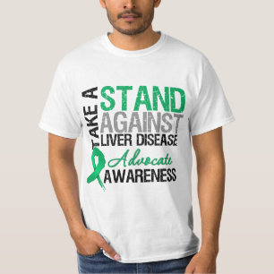 肝臓病に対する立場を取って下さい Tシャツ