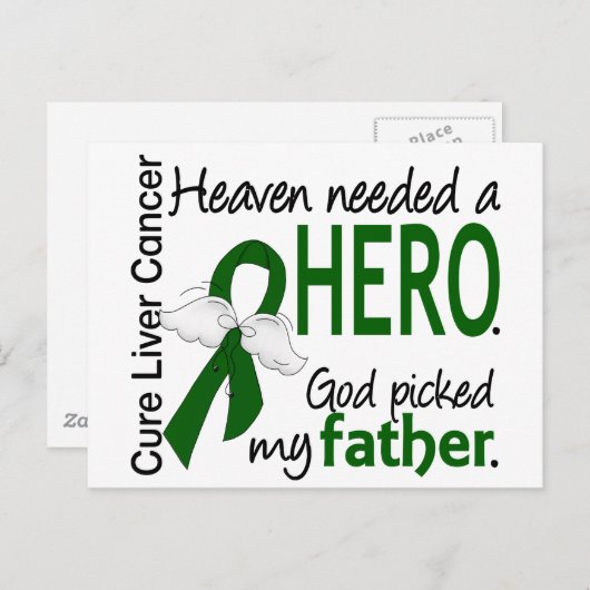 肝臓癌の天国は英雄の父を必要としました ポストカード (正面/裏面)