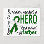 肝臓癌の天国は英雄の父を必要としました ポストカード (正面)