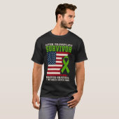 肝臓移植の生存者 永遠に感謝 アメリカ Tシャツ (正面フル)