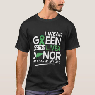 肝臓移植患者 肝臓レシピエント記念日 Tシャツ