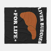 肝臓移植生体臓肝芽細胞 フリースブランケット (正面(横))