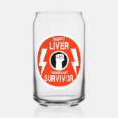 肝臓移植生存者 ガラス缶 (正面)