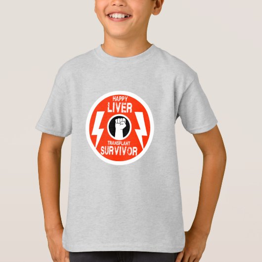 肝臓移植生存者 Tシャツ (正面)