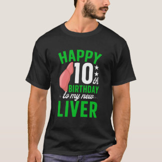 肝臓移植10周年記念 肝臓 Tシャツ