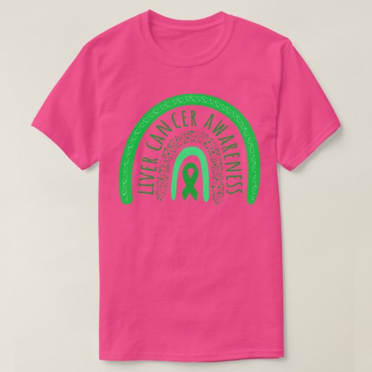 肝臓認識度ボホーレインボーII Tシャツ (デザイン正面)
