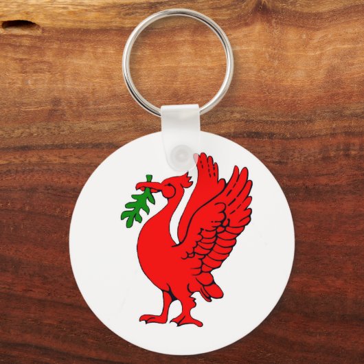 肝鳥 キーホルダー (正面)