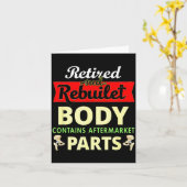 股関節手術後の回復 インプラント 股関節面白い カード (黄色い花)