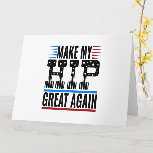 股関節手術 カード (黄色い花)