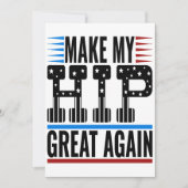 股関節手術 招待状 (正面)