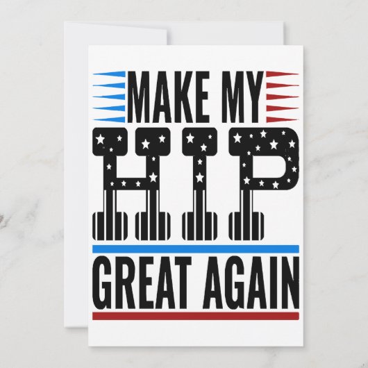 股関節手術 招待状 (裏面)