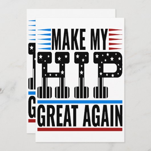 股関節手術 招待状 (正面/裏面)