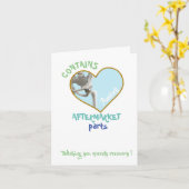 「股関節置換術」や「全股関節手術」のユーモアあふれるギフトですね カード (黄色い花)