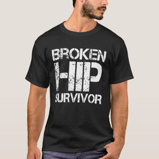 股関節骨折のサバイバー Tシャツ (正面)