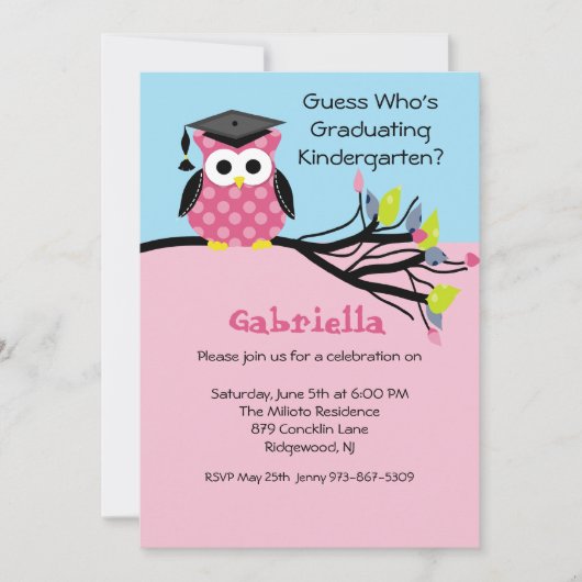 肢で卒業の招待状をからかいます 招待状 (正面)