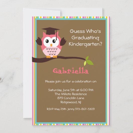 肢体不自由児の卒業招待状 招待状 (正面)