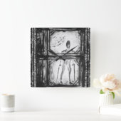 肢体不自由者 スクエア壁時計 (ホーム)