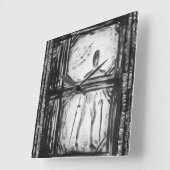 肢体不自由者 スクエア壁時計 (傾斜)