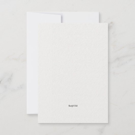 肢体妊娠の発表の追加 招待状 (裏面)