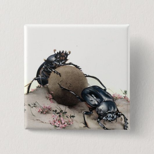 肥料Bettle 缶バッジ (正面)