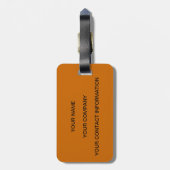 肥沃な三日月形の荷物のラベル ラゲッジタグ (裏面縦)