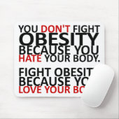 肥満と闘う マウスパッド (マウス)