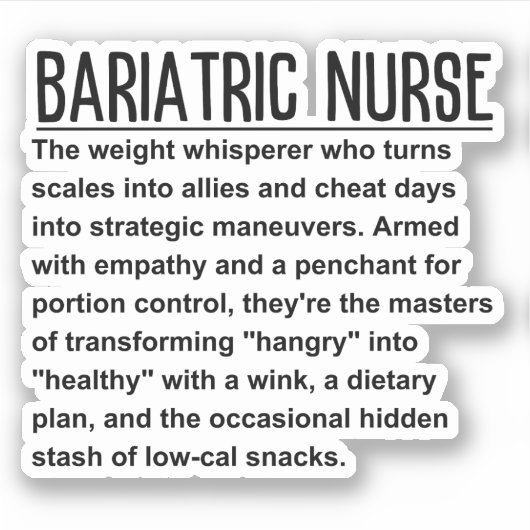 肥満症ナース シール (正面)